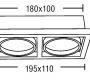 Светильник  потолочный/настенный врезной Brumberg object & design - 512542