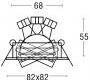 Светильник  потолочный врезной Brumberg cast-aluminium - 0065.25