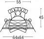 Светильник  потолочный врезной Brumberg cast-aluminium - 0068.25