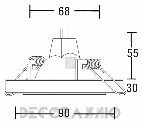 Светильник  потолочный врезной Brumberg deco & object - 0282.00