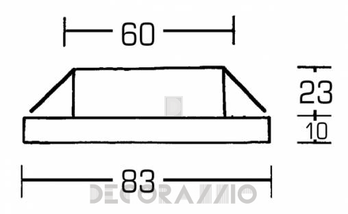 Светильник  потолочный врезной Brumberg with high degree of protection - 1355.00