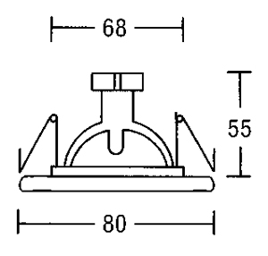 Светильник  потолочный врезной Brumberg iron - 1924.15