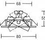 Светильник  потолочный врезной Brumberg iron - 1925.07