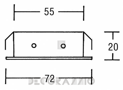 Светильник  потолочный врезной Brumberg recessed spots for furnitures - 2007.02