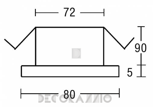 Светильник  потолочный врезной Brumberg with high degree of protection - 2062.02