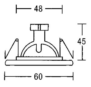 Светильник  потолочный врезной Brumberg cast-aluminium - 2103.02