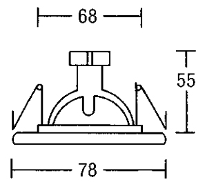 Светильник  потолочный врезной Brumberg cast-aluminium - 2117.02