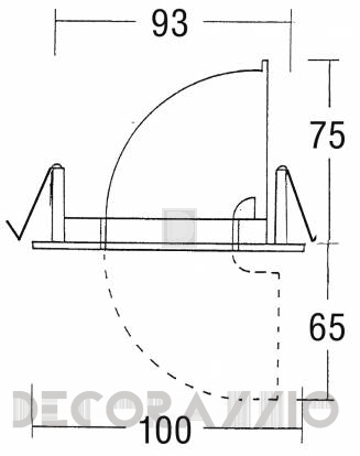 Светильник  потолочный врезной Brumberg cast-aluminium - 2139.02