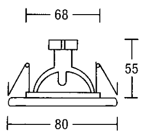 Светильник  потолочный врезной Brumberg cast-aluminium - 2170.02