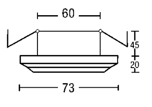 Светильник  потолочный врезной Brumberg with high degree of protection - 2193.25