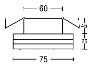 Светильник  потолочный врезной Brumberg with high degree of protection - 2194.25