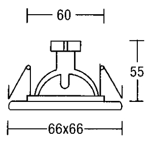 Светильник  потолочный врезной Brumberg cast-aluminium - 2203.02