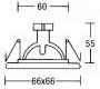 Светильник  потолочный врезной Brumberg cast-aluminium - 2203.02