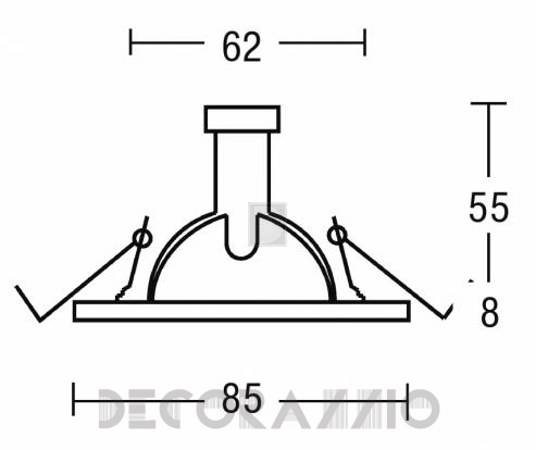 Светильник  потолочный врезной Brumberg with high degree of protection - 2264.22