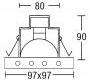 Светильник  потолочный врезной Brumberg deco & object - 2284.02W