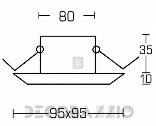 Светильник  потолочный врезной Brumberg with high degree of protection - 2289.02