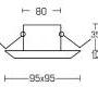 Светильник  потолочный врезной Brumberg with high degree of protection - 2289.02