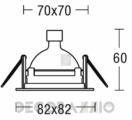 Светильник  потолочный врезной (Светильник точечный) Brumberg with high degree of protection - 2294.02