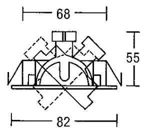 Светильник  потолочный врезной (Светильник точечный) Brumberg iron - 2295.02