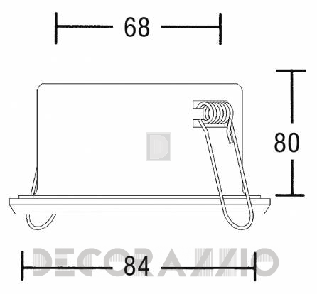 Светильник  потолочный врезной (Светильник точечный) Brumberg with high degree of protection - 2339.42