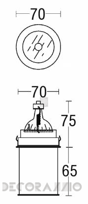 Светильник  потолочный врезной Brumberg deco & object - 2531.15