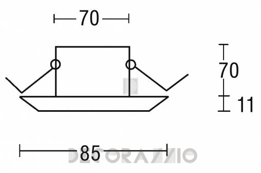 Светильник  потолочный врезной (Светильник точечный) Brumberg recessed spots for furnitures - 2671.02