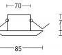 Светильник  потолочный врезной (Светильник точечный) Brumberg recessed spots for furnitures - 2671.02