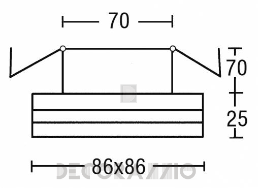 Светильник  потолочный врезной (Светильник точечный) Brumberg recessed spots for furnitures - 2673.02