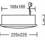 Светильник  потолочный/настенный врезной Brumberg loudspeaker - 3084.07