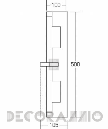 Светильник  настенный накладной (Бра) Brumberg object & design - B4B001KW