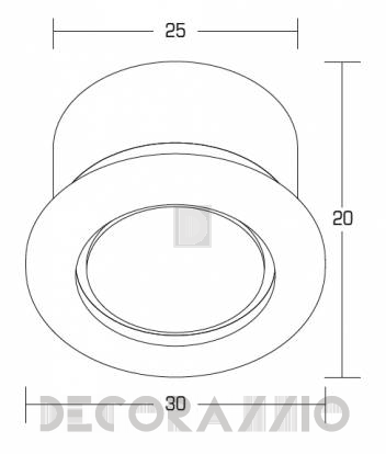 Светильник  потолочный врезной (Светильник точечный) Brumberg LED-light point - P3654W