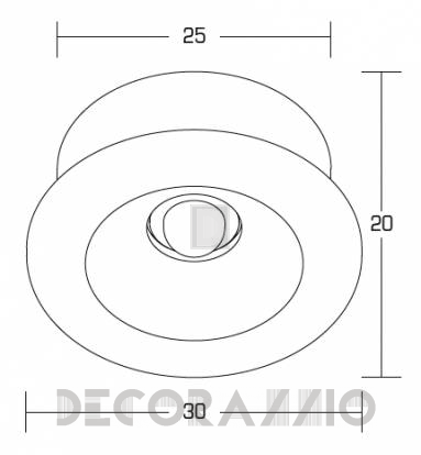 Светильник  потолочный врезной (Светильник точечный) Brumberg LED-light point - P3605W