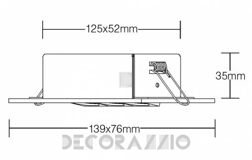 Светильник  потолочный врезной (Светильник точечный) Brumberg LED-ceiling lights - P3628W