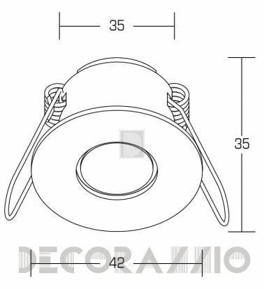 Светильник  потолочный врезной (Светильник точечный) Brumberg LED-light point - P3650W