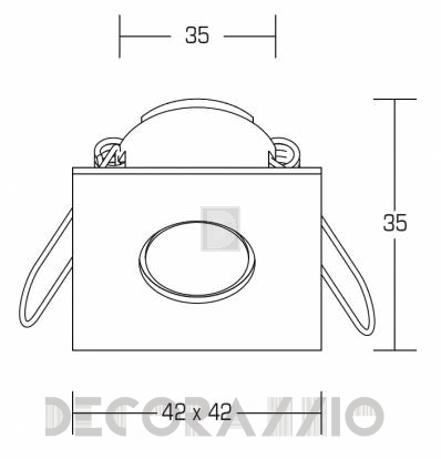 Светильник  потолочный врезной (Светильник точечный) Brumberg LED-light point - P3651WW