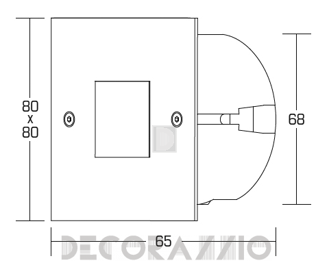 Светильник  настенный врезной Brumberg LED-wall and orientation lights - P3930W