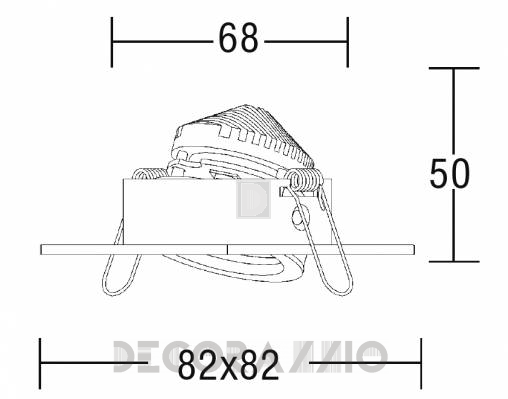 Светильник  настенный врезной Brumberg LED-ceiling lights - 0R6504W2