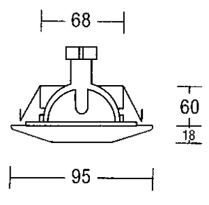 Светильник  потолочный врезной Brumberg deco & object - 2131.00