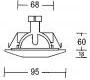 Светильник  потолочный врезной Brumberg deco & object - 2131.00