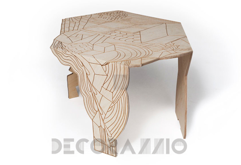 Кофейный, журнальный столик Moroso Burnt - Burnt Doodle Table