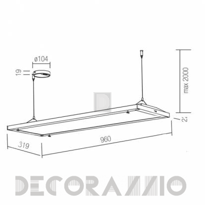 Светильник  потолочный подвесной Traddel MATRIX LED - 54274