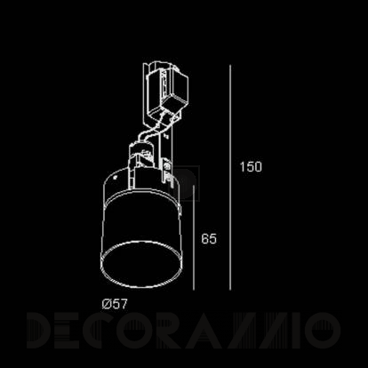 Светильник  потолочный врезной Delta Light Mini Diro II - 202 41 58 51 W