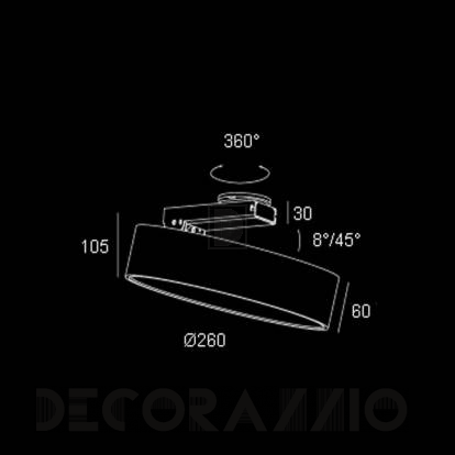 Светильник  потолочный накладной Delta Light Supernova - 274 88 2515 W