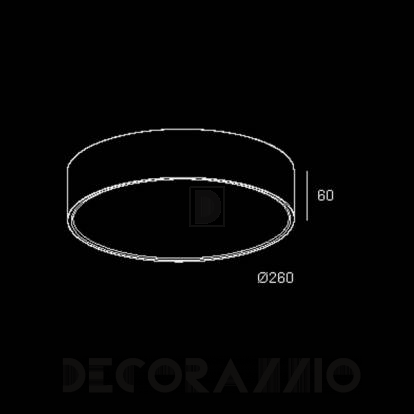 Светильник  потолочный накладной Delta Light Supernova - 274 87 2515 W