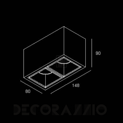 Светильник  потолочный накладной Delta Light Boxy - 251 67 8222 A-A