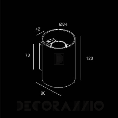 Светильник  настенный накладной Delta Light Ultra - 279 61 18102 A