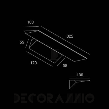 Светильник  настенный накладной Delta Light Vince - 275 10 12 W