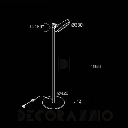 Светильник  напольный (Торшер) Delta Light Supernova - 274 84 3224 W