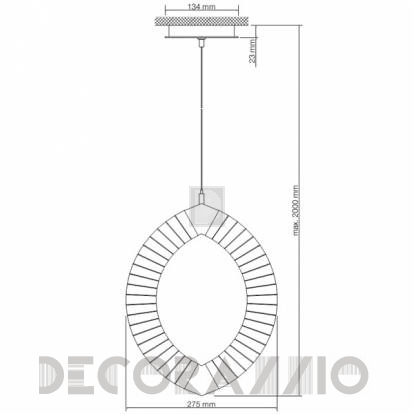 Светильник  потолочный подвесной Swarovski EYRIS - A.9950 NR 700 230