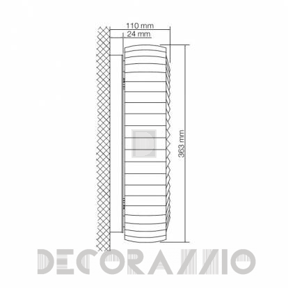 Светильник  настенный накладной Swarovski EYRIS - A.9950 NR 700 232